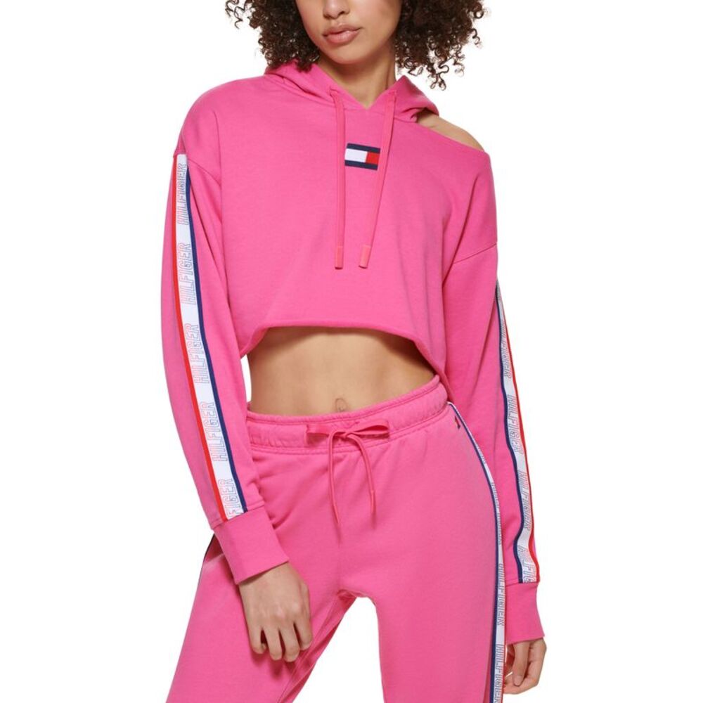 Tommy Hilfiger Sport Womens Cropped Hoodie